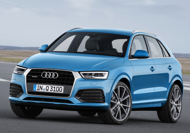 Audi Q3 a RS Q3 2015: facelift přinesl hranatější příď a až 340 koní