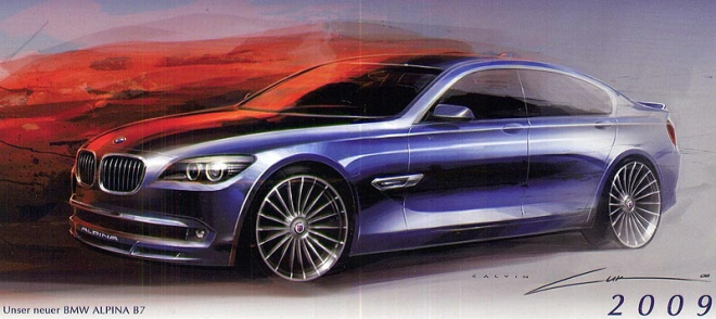 První skica BMW Alpina B7