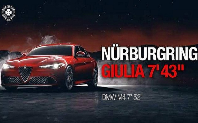 Alfa Romeo Giulia QV prý zajela Ring za vynikajících 7 minut a 43 sekund