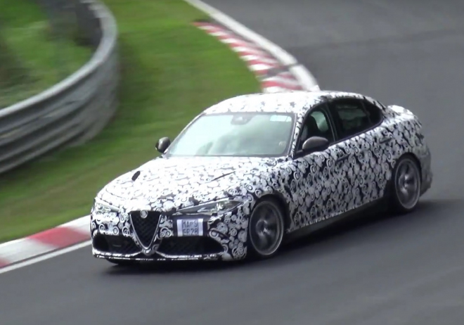 Alfa Romeo Giulia QV se konečně ukázala v reálné akci, na Nordschleife (video)