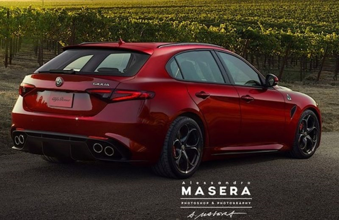 Alfa Romeo Giulia Sportwagon může rozvířit stojaté vody sportovních kombíků (ilustrace)