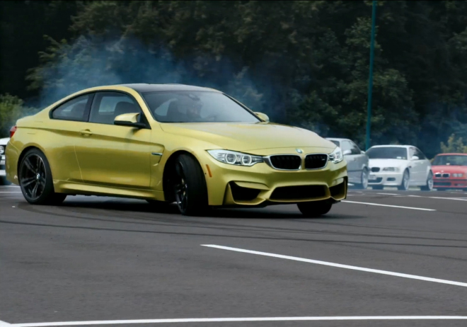 BMW M4 příznačně driftuje kolem svých předchůdců, více se jim neblíží (video)