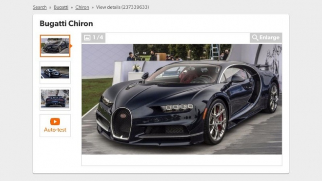 V prodeji se objevilo první „ojeté” Bugatti Chiron. Je ale inzerát pravý?