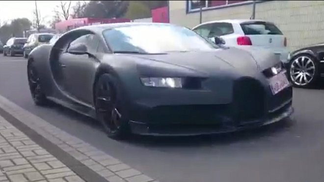 Bugatti Chiron natočeno v akci, ve vybrané společnosti (video)