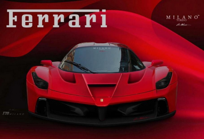 Ferrari F70 alias F150 alias nové Enzo: ilustrace možné podoby přídě a zádě na základě upoutávek