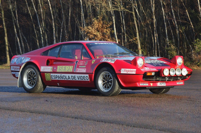 Ferrari 308 GTB Group B: vzácné rallyové Ferrari je k mání, nikoliv levně