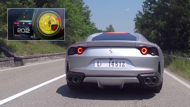 Ferrari 812 Superfast jménem nepřehání, podívejte se na jeho šílenou akceleraci