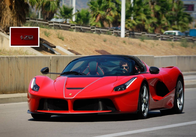 Ferrari LaFerrari Aperta nachytáno v Barceloně, oslaví 70. výročí značky