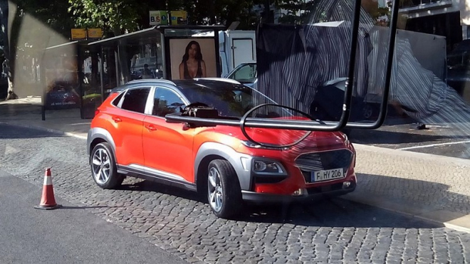 Hyundai Kona nafoceno bez maskování, má vážně podivnou příď