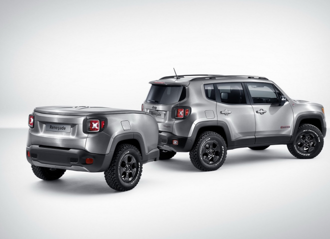 Jeep Renegade Hard Steel: čistá ocel místo laku a slušivý přívěs k tomu