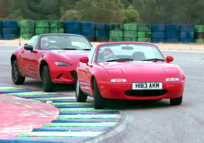 Nová Mazda MX-5 vs. její první generace na okruhu: která je rychlejší? (video)