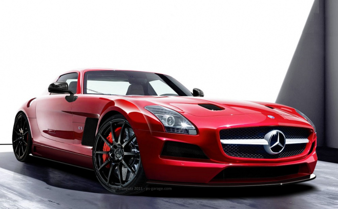 Mercedes SLS AMG Black Series: takto by mohl vypadat (ilustrace)