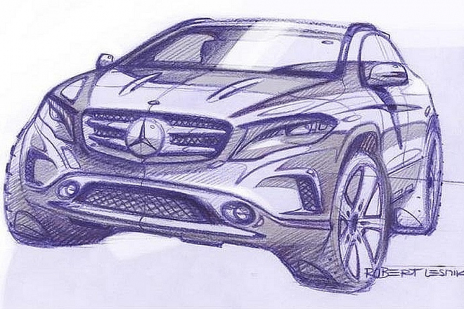 Mercedes GLA se ukázal na oficiálních ilustracích, naživo dorazí do Frankfurtu