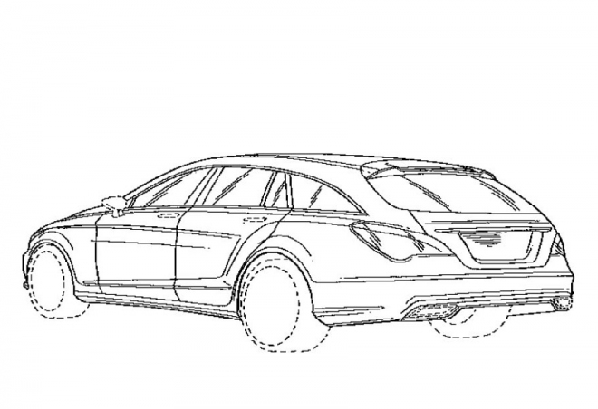 Mercedes CLS Shooting Break: vzhled kombi prozrazen únikem patentových snímků