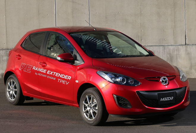 Mazda 2 RE Range Extender: Wankel nejspíše přežije v malém hatchbacku