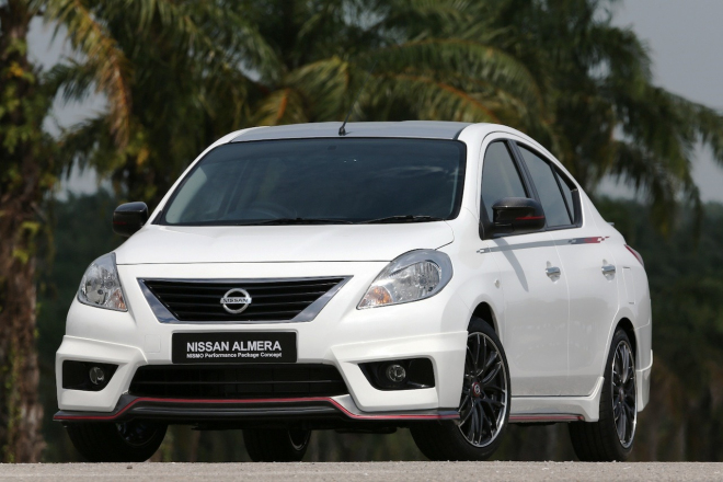 Nissan Almera Nismo 2013: drsný sportovní střih doplňuje pouze 102 koní