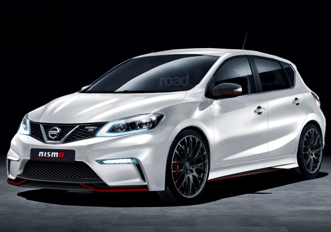 Nissan Pulsar Nismo RS na pravděpodobné ilustraci, dorazit má příští rok