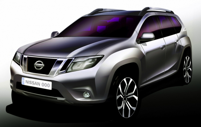 Nissan Terrano III 2014: první oficiální skica japonské Dacie Duster je na světě