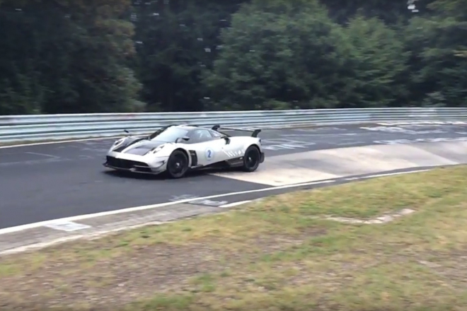 Pagani Huayra BC jezdí sama po Ringu, vše nasvědčuje pokusu o rekord (videa)