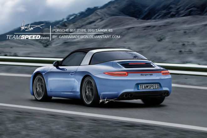 Porsche 911 Targa 991 se vrátí k tradičnímu pojetí (+ ilustrace)