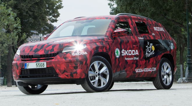 Škoda Kodiaq si odbyla premiéru v Paříži, v cíli Tour de France