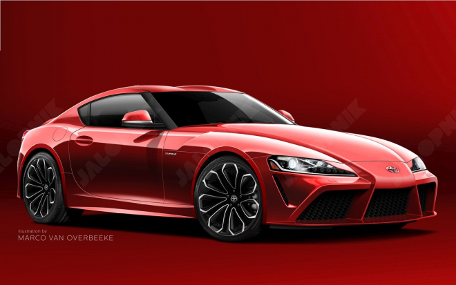 Nová Toyota Supra 2018 má na této ilustraci zavánět realitou, jak hezkou?