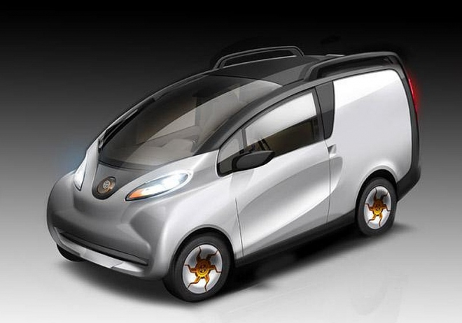 Tata eMO-C: co spojuje elektrické rozvážedlo pizzy s hybridním Range Roverem?