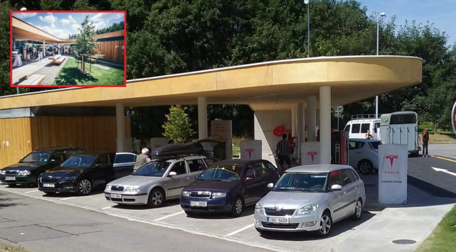 Češi přišli na to, co s Tesla Supercharger. „Nabíjí” si tam Octavie a Fabie