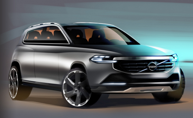 Volvo XC90 2014: první ilustrace nové, výlučně čtyřválcové generace