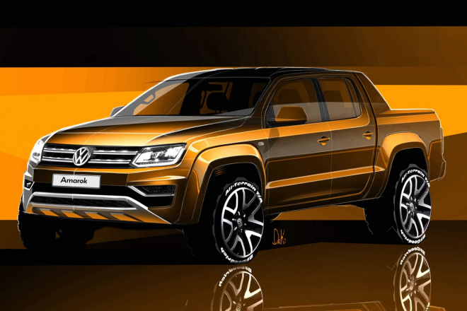 VW Amarok 2017: facelift se ukázal na prvních obrázcich, okouzlit chce kupce SUV